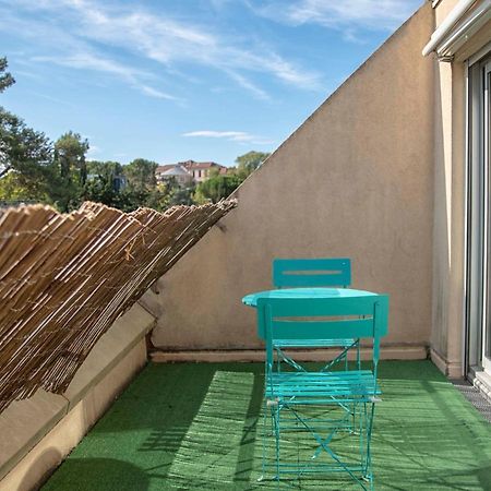 Studio Terrasse Montpellier - Parking Prive - Proche Ligne 1 Apartment Exterior photo